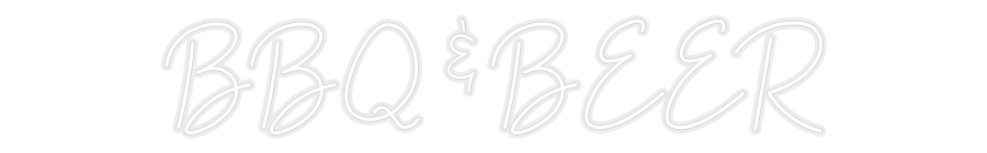 Konfiguriertes Neonschild: BBQ & BEER - Official Neon - led neon schild schriftzug personalisiert