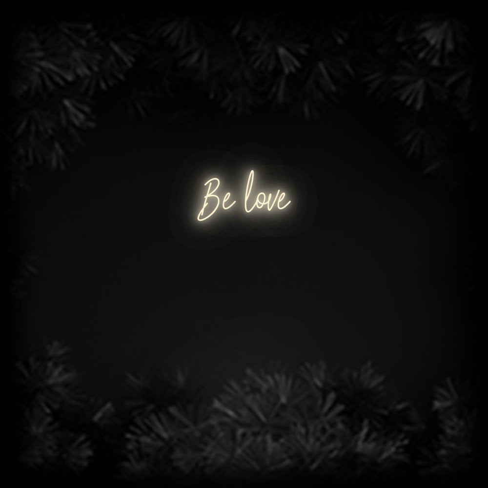 Konfiguriertes Neonschild: Be love - Official Neon - led neon schild schriftzug personalisiert