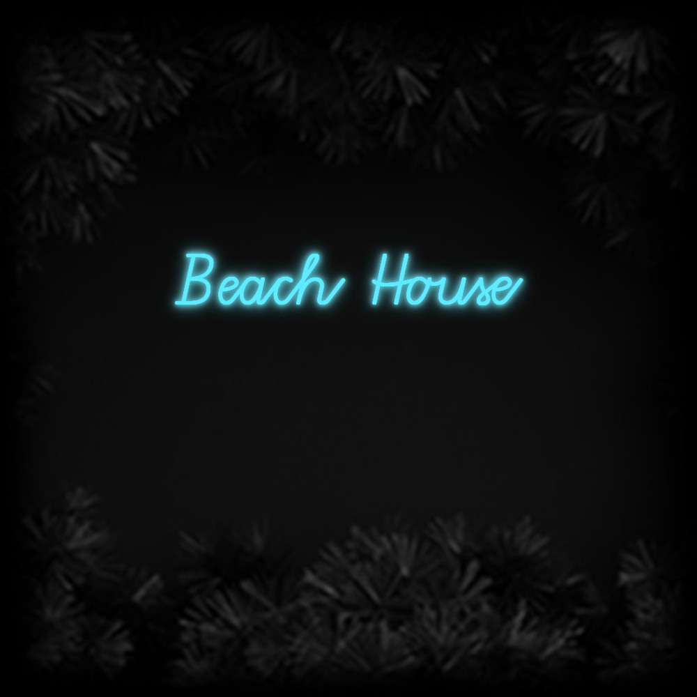 Konfiguriertes Neonschild: Beach House - Official Neon - led neon schild schriftzug personalisiert
