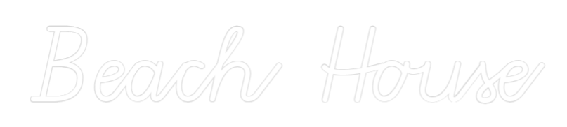 Konfiguriertes Neonschild: Beach House - Official Neon - led neon schild schriftzug personalisiert
