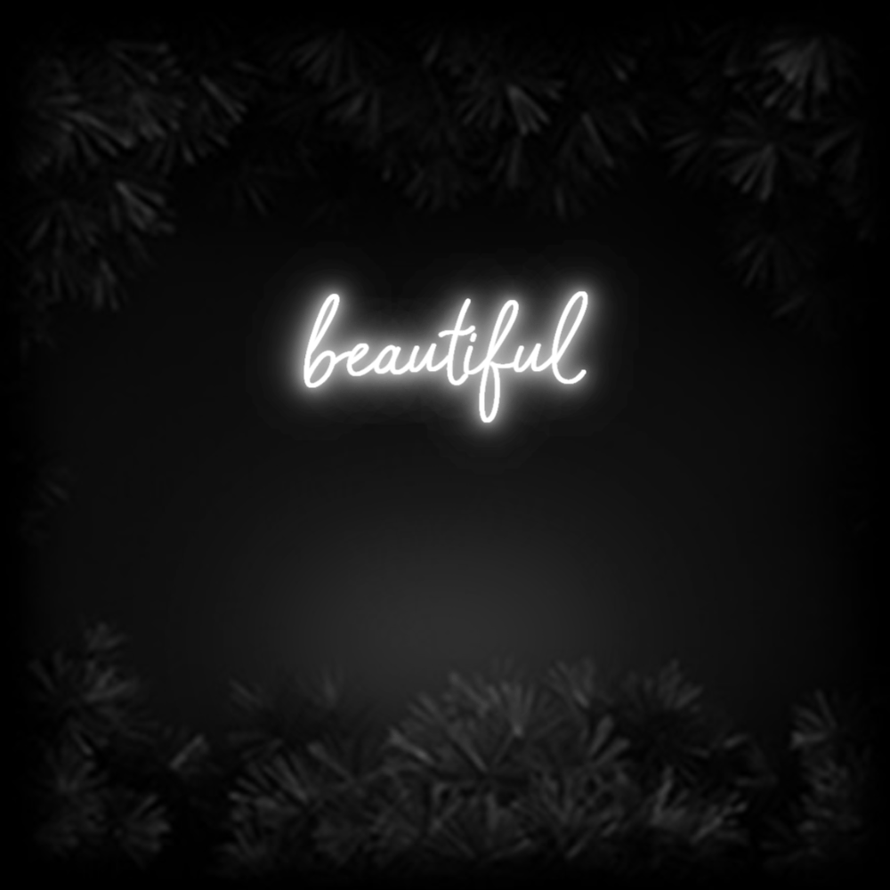 Konfiguriertes Neonschild: beautiful - Official Neon - led neon schild schriftzug personalisiert