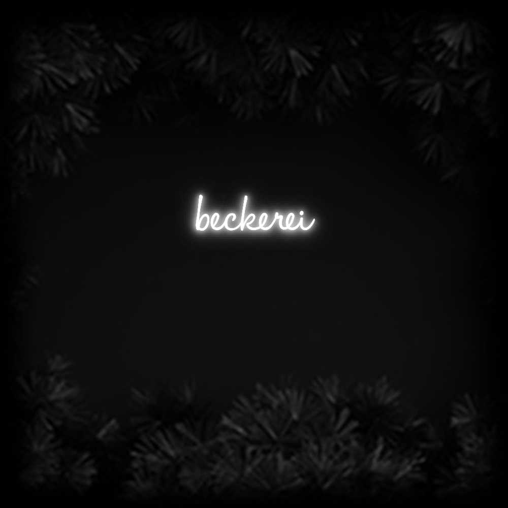 Konfiguriertes Neonschild: beckerei - Official Neon - led neon schild schriftzug personalisiert