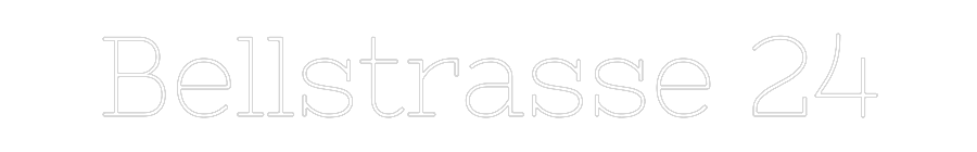 Konfiguriertes Neonschild: Bellstrasse 24 - Official Neon - led neon schild schriftzug personalisiert