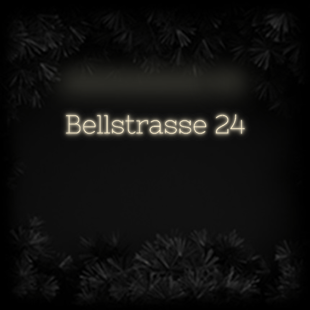 Konfiguriertes Neonschild: Bellstrasse 24 - Official Neon - led neon schild schriftzug personalisiert