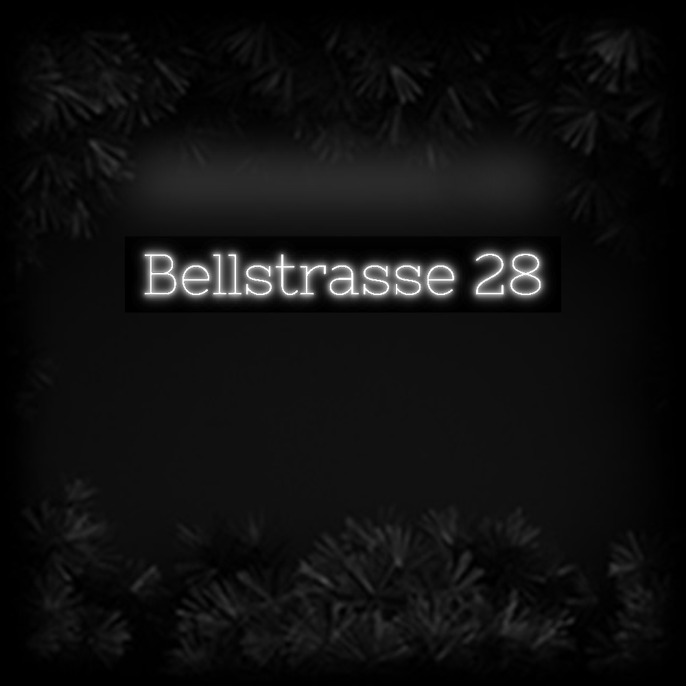 Konfiguriertes Neonschild: Bellstrasse 28 - Official Neon - led neon schild schriftzug personalisiert