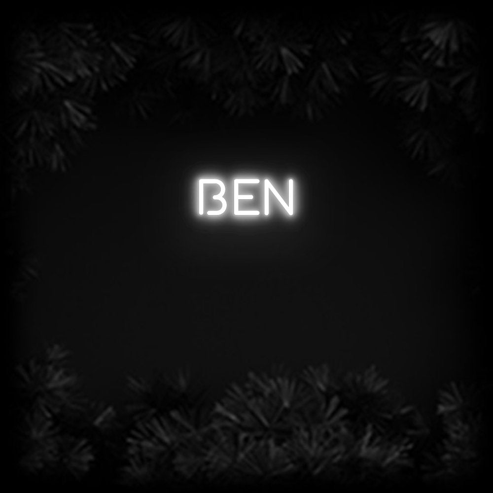 Konfiguriertes Neonschild: ben - Official Neon - led neon schild schriftzug personalisiert