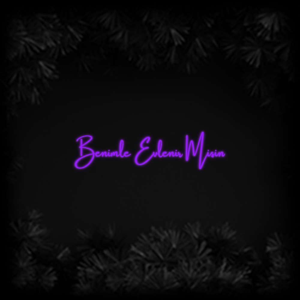 Konfiguriertes Neonschild: Benimle Evlenir... - Official Neon - led neon schild schriftzug personalisiert