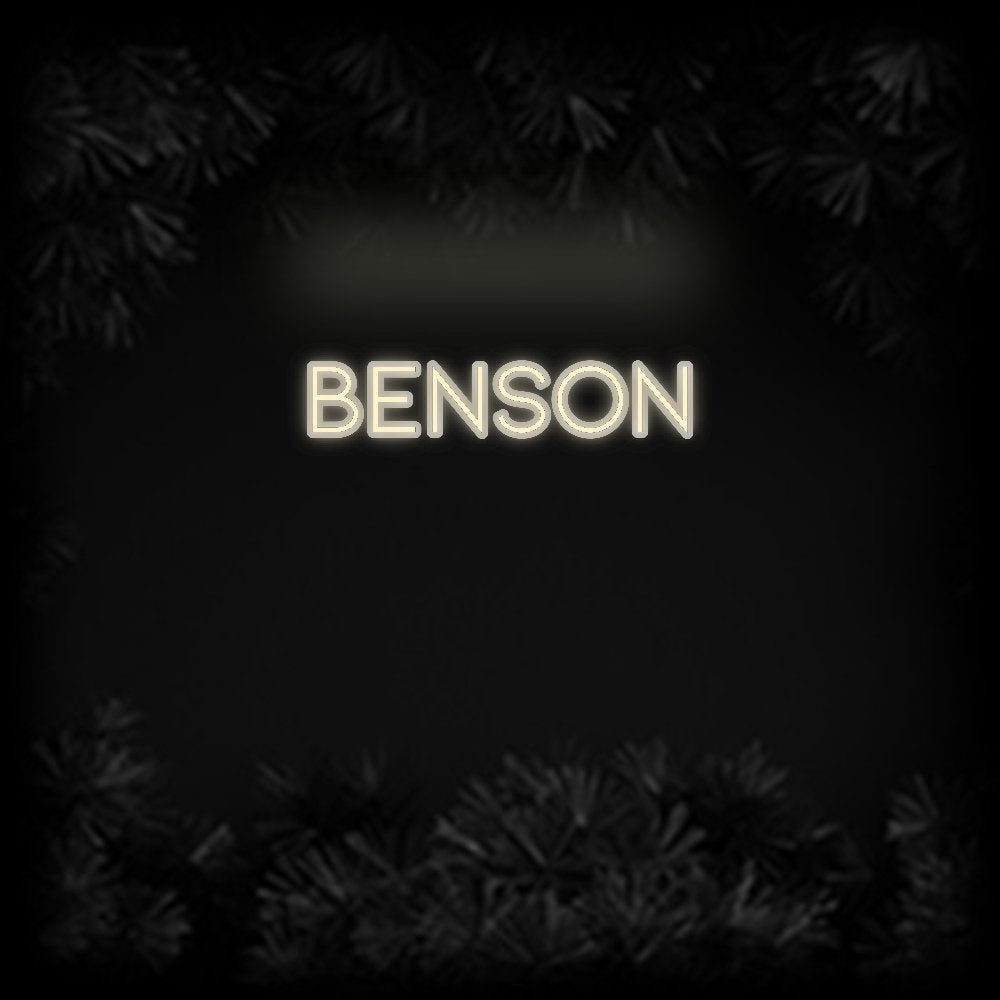 Konfiguriertes Neonschild: Benson - Official Neon - led neon schild schriftzug personalisiert