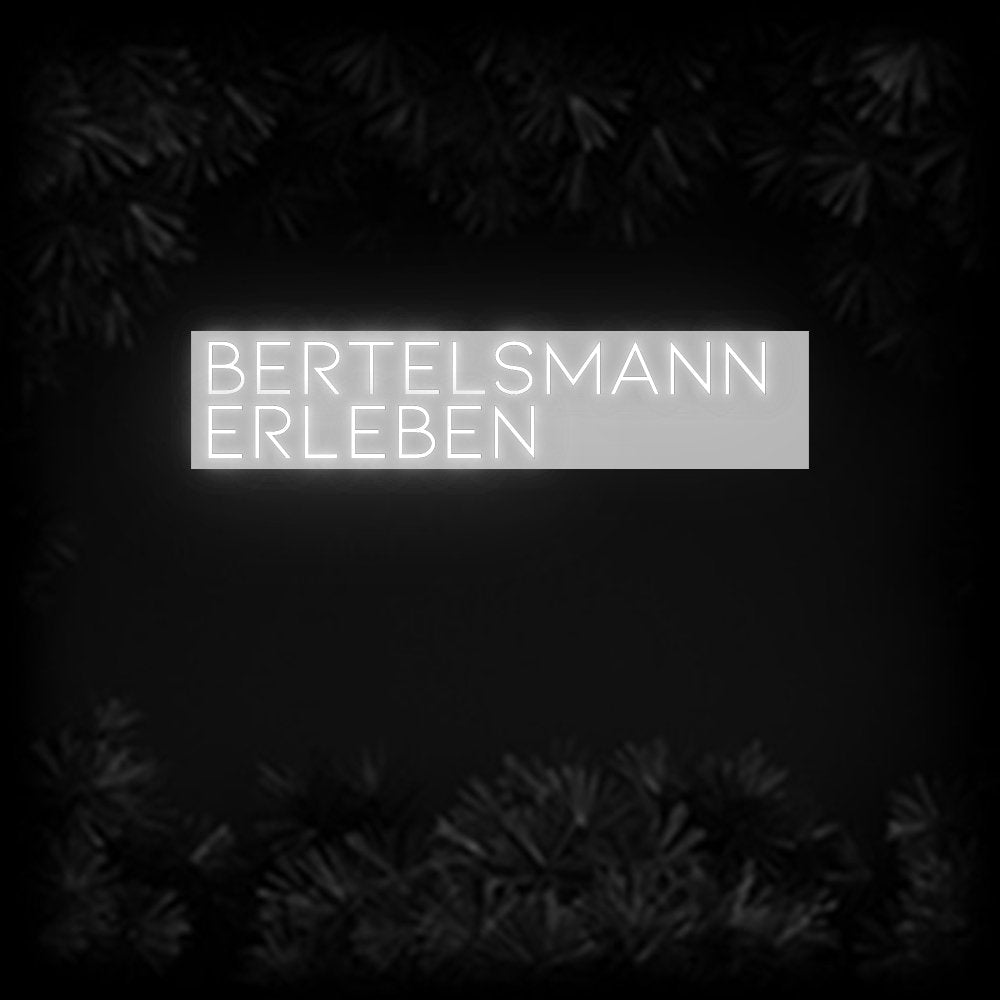 Konfiguriertes Neonschild: BERTELSMANN ... - Official Neon - led neon schild schriftzug personalisiert