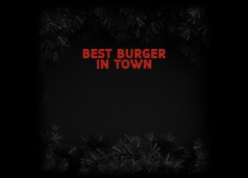Konfiguriertes Neonschild: best burger ... - Official Neon - led neon schild schriftzug personalisiert
