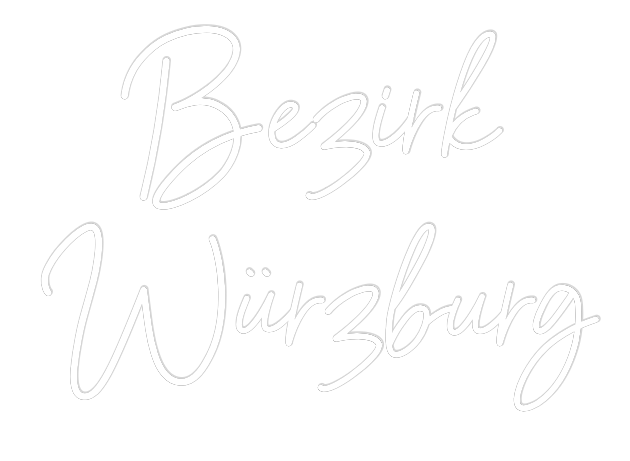 Konfiguriertes Neonschild: Bezirk Würzburg - Official Neon - led neon schild schriftzug personalisiert