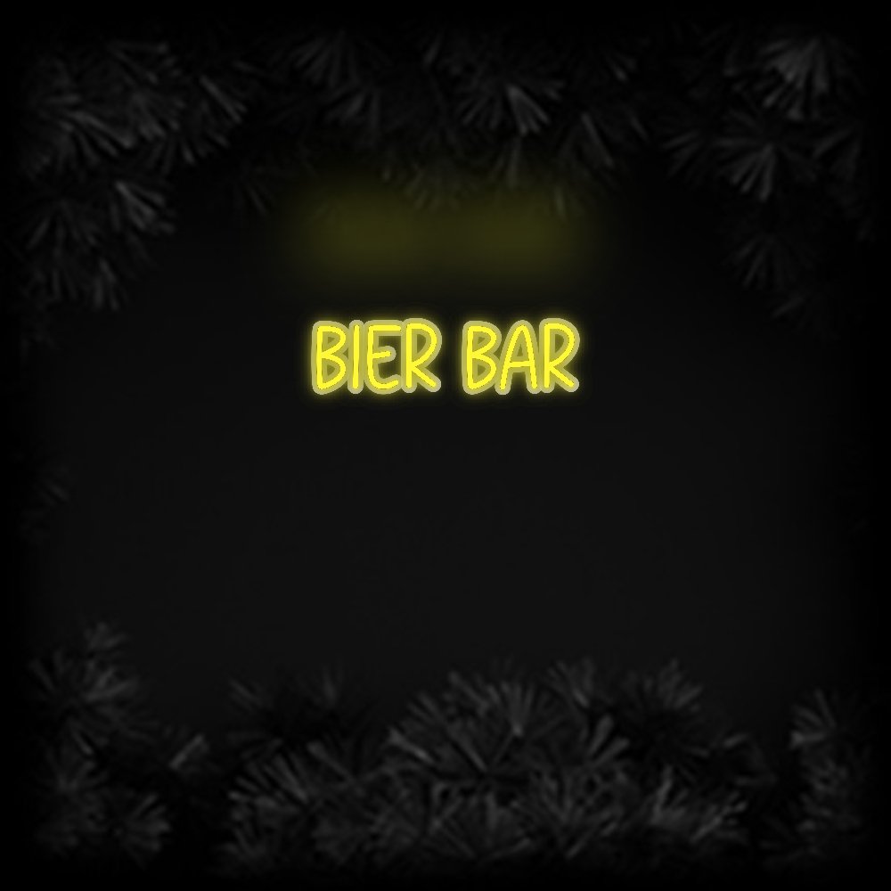 Konfiguriertes Neonschild: BIER BAR - Official Neon - led neon schild schriftzug personalisiert