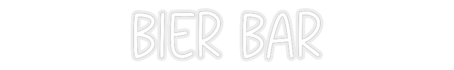 Konfiguriertes Neonschild: BIER BAR - Official Neon - led neon schild schriftzug personalisiert