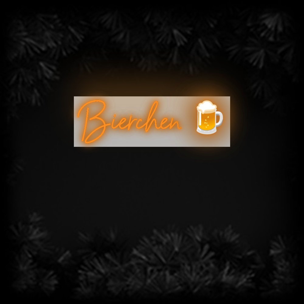 Konfiguriertes Neonschild: Bierchen 🍺 - Official Neon - led neon schild schriftzug personalisiert