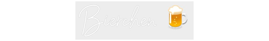 Konfiguriertes Neonschild: Bierchen 🍺 - Official Neon - led neon schild schriftzug personalisiert