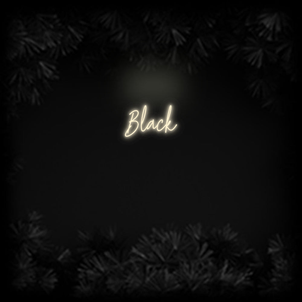 Konfiguriertes Neonschild: Black - Official Neon - led neon schild schriftzug personalisiert