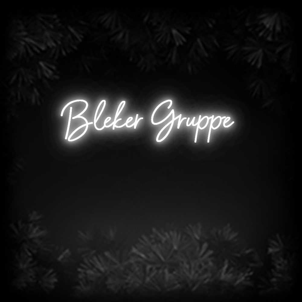 Konfiguriertes Neonschild: Bleker Gruppe - Official Neon - led neon schild schriftzug personalisiert