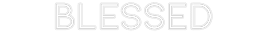 Konfiguriertes Neonschild: BLESSED - Official Neon - led neon schild schriftzug personalisiert