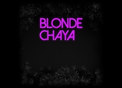 Konfiguriertes Neonschild: Blonde Chaya - Official Neon - led neon schild schriftzug personalisiert