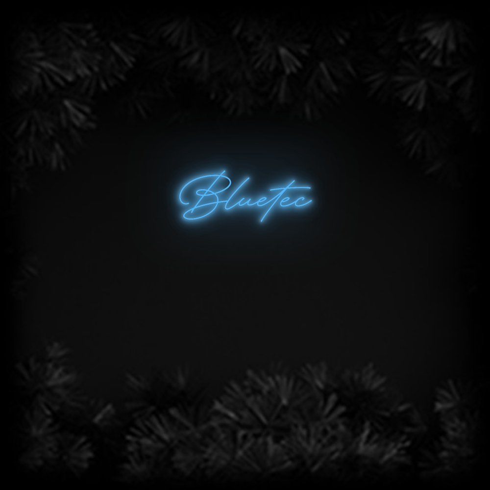 Konfiguriertes Neonschild: Bluetec - Official Neon - led neon schild schriftzug personalisiert