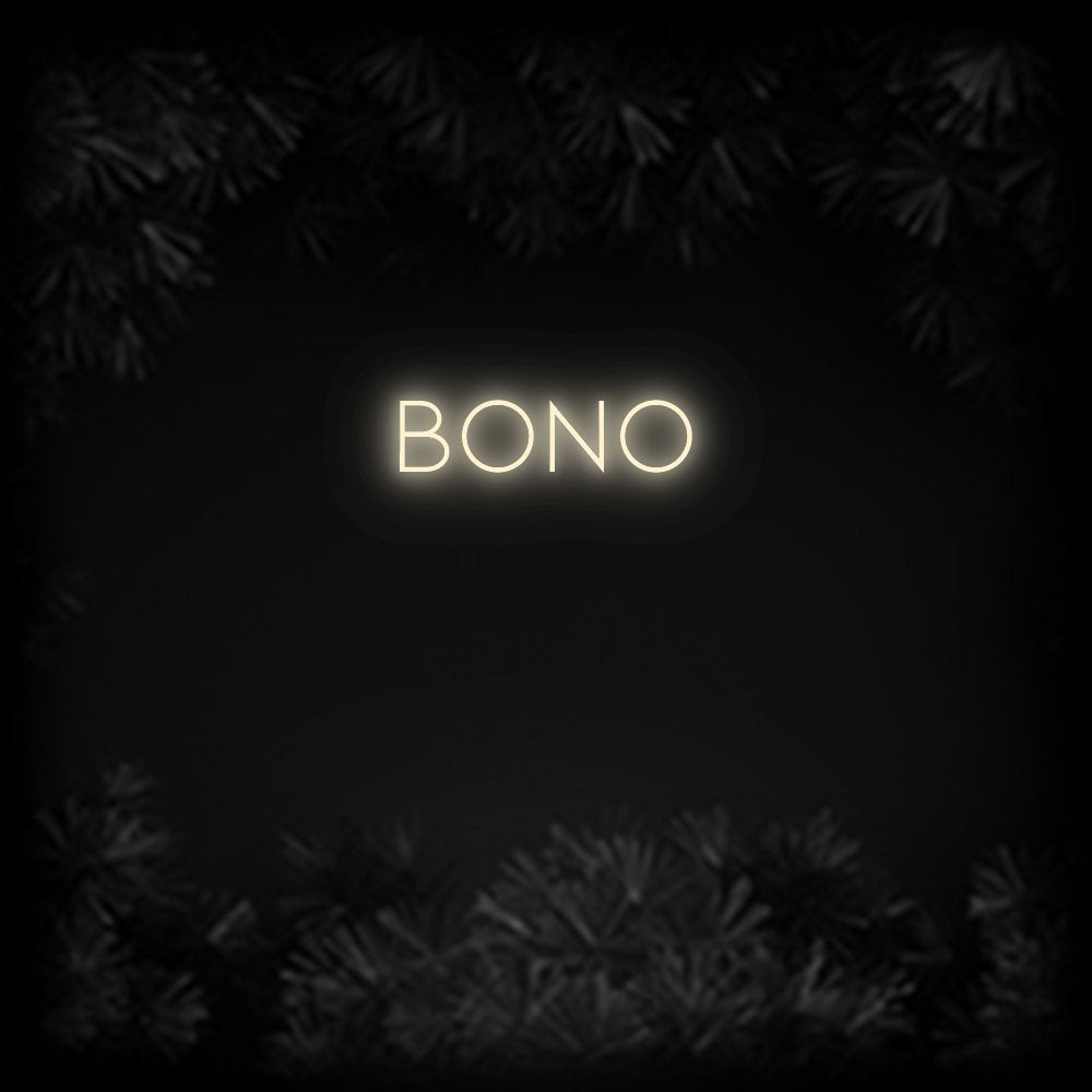 Konfiguriertes Neonschild: BONO - Official Neon - led neon schild schriftzug personalisiert