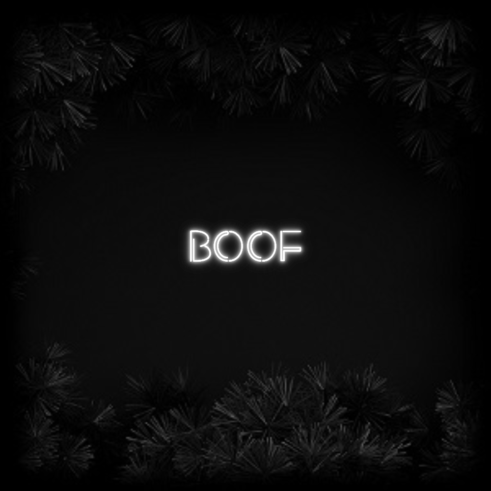 Konfiguriertes Neonschild: BOOF - Official Neon - led neon schild schriftzug personalisiert