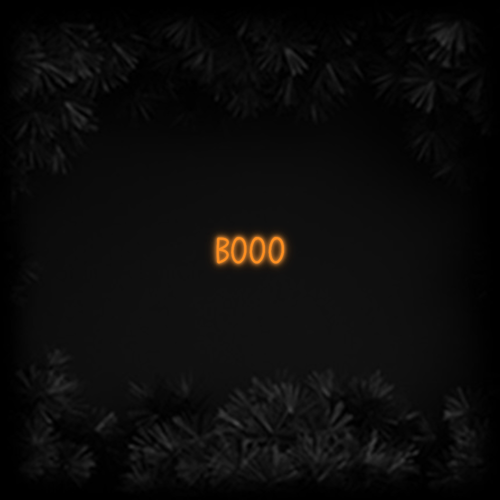 Konfiguriertes Neonschild: Booo - Official Neon - led neon schild schriftzug personalisiert