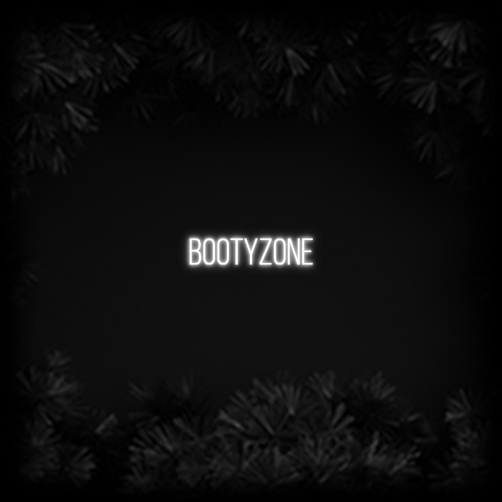 Konfiguriertes Neonschild: Bootyzone - Official Neon - led neon schild schriftzug personalisiert