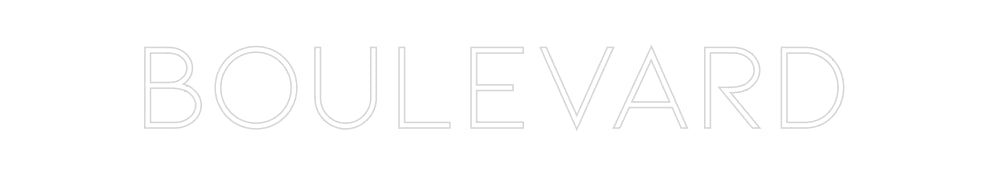 Konfiguriertes Neonschild: Boulevard - Official Neon - led neon schild schriftzug personalisiert