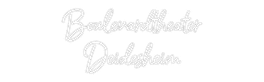 Konfiguriertes Neonschild: Boulevardthea... - Official Neon - led neon schild schriftzug personalisiert