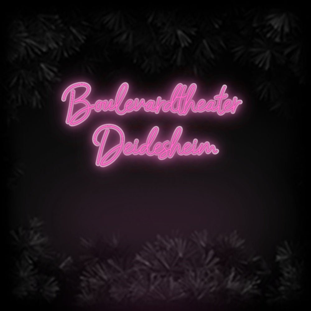 Konfiguriertes Neonschild: Boulevardthea... - Official Neon - led neon schild schriftzug personalisiert