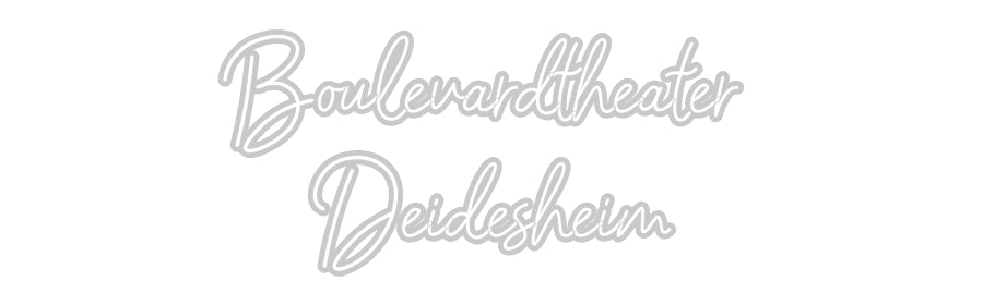 Konfiguriertes Neonschild: Boulevardthea... - Official Neon - led neon schild schriftzug personalisiert