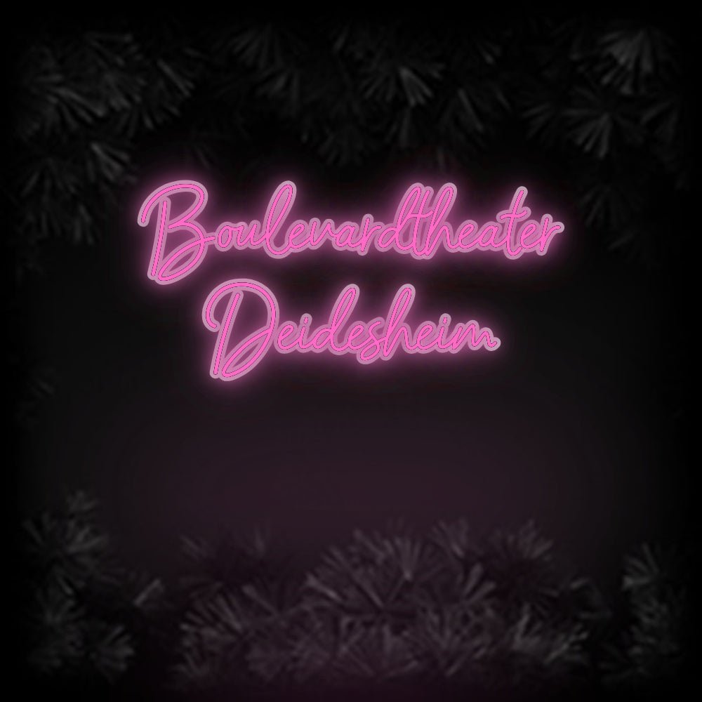 Konfiguriertes Neonschild: Boulevardthea... - Official Neon - led neon schild schriftzug personalisiert