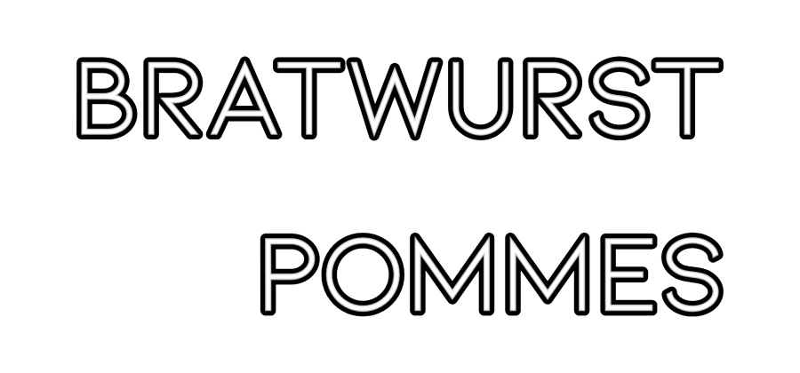 Konfiguriertes Neonschild: Bratwurst ... - Official Neon - led neon schild schriftzug personalisiert