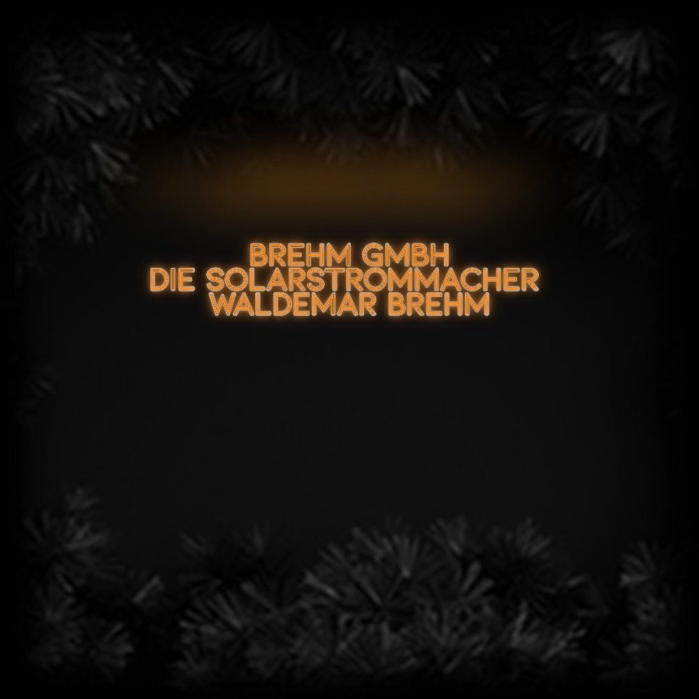 Konfiguriertes Neonschild: Brehm GmbH D... - Official Neon - led neon schild schriftzug personalisiert