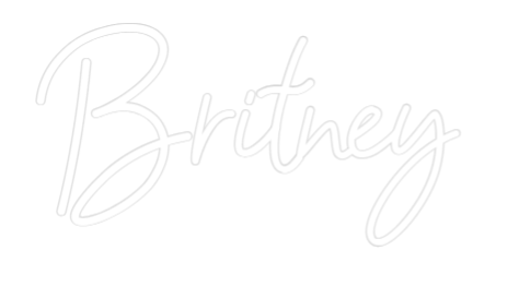 Konfiguriertes Neonschild: Britney - Official Neon - led neon schild schriftzug personalisiert