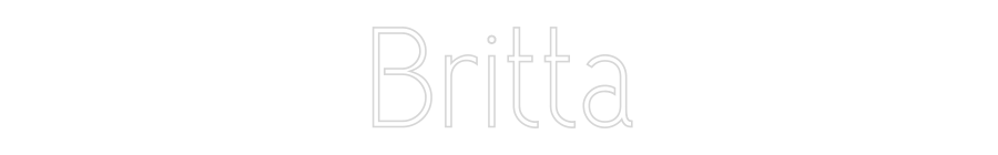 Konfiguriertes Neonschild: Britta - Official Neon - led neon schild schriftzug personalisiert