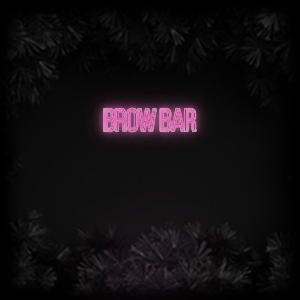 Konfiguriertes Neonschild: Brow bar - Official Neon - led neon schild schriftzug personalisiert