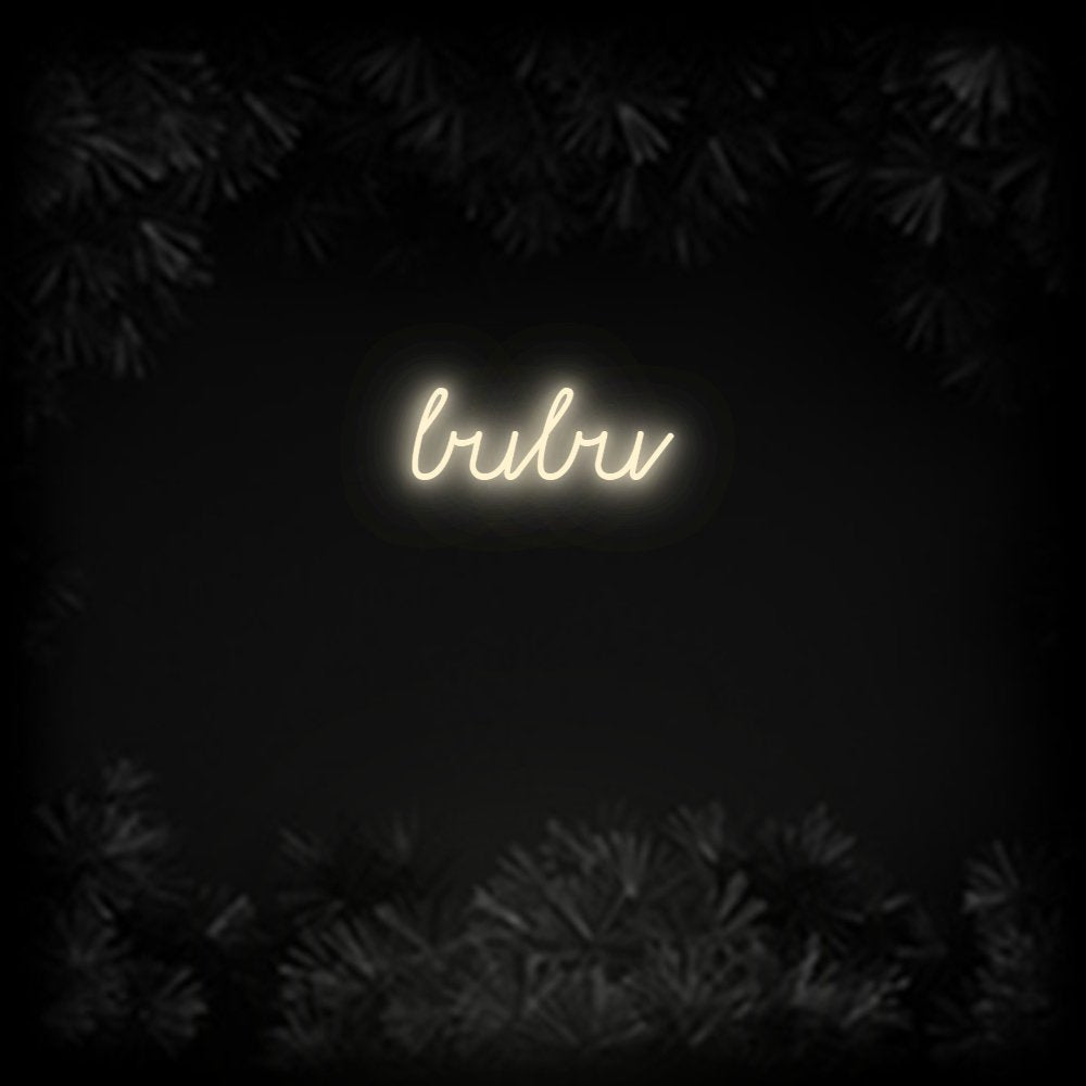 Konfiguriertes Neonschild: bubu - Official Neon - led neon schild schriftzug personalisiert