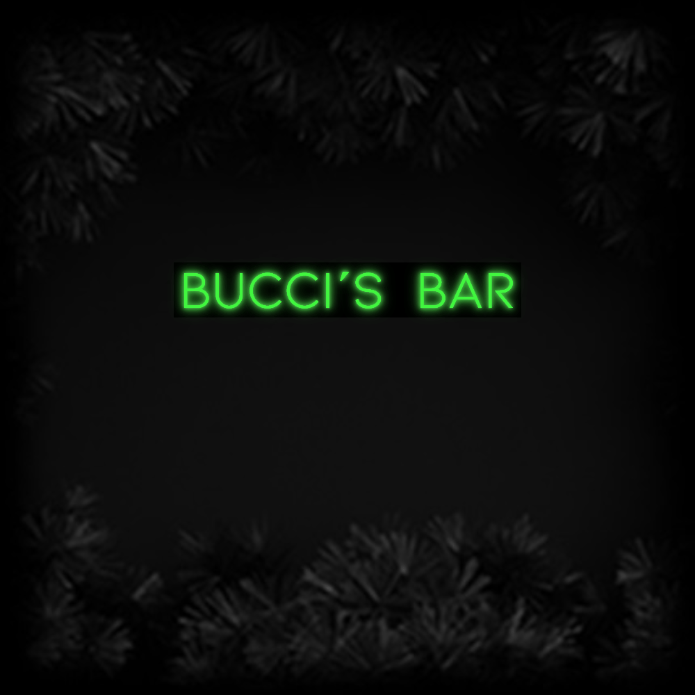 Konfiguriertes Neonschild: Bucci´s Bar - Official Neon - led neon schild schriftzug personalisiert