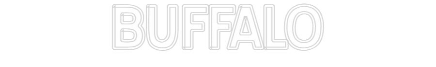 Konfiguriertes Neonschild: BUFFALO - Official Neon - led neon schild schriftzug personalisiert