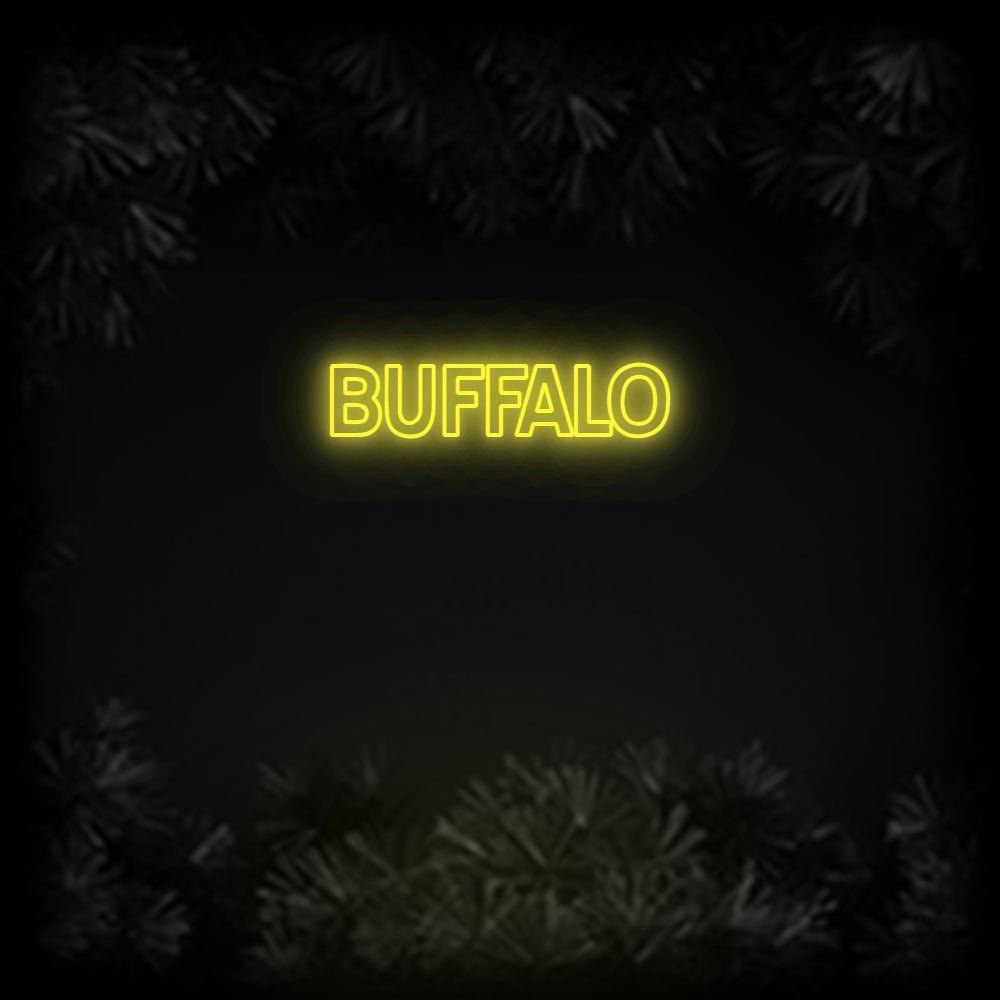 Konfiguriertes Neonschild: BUFFALO - Official Neon - led neon schild schriftzug personalisiert