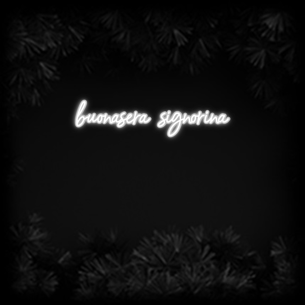 Konfiguriertes Neonschild: buonasera si... - Official Neon - led neon schild schriftzug personalisiert