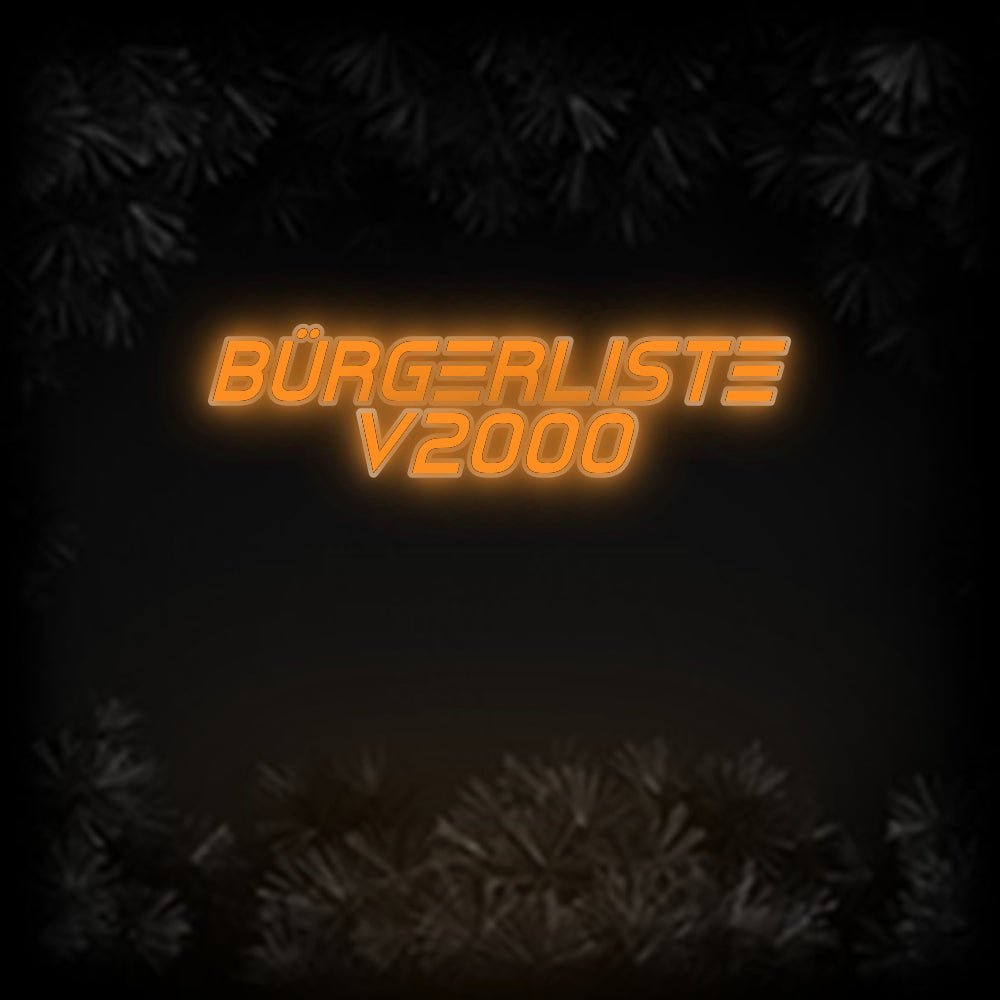 Konfiguriertes Neonschild: Bürgerliste ... - Official Neon - led neon schild schriftzug personalisiert