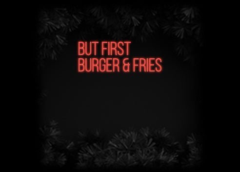 Konfiguriertes Neonschild: but first Bu... - Official Neon - led neon schild schriftzug personalisiert