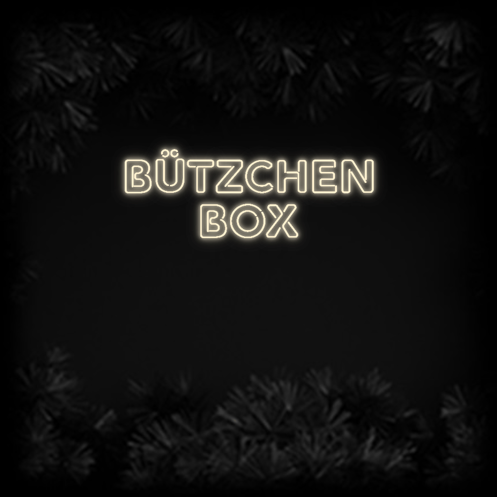 Konfiguriertes Neonschild: BÜTZCHEN BOX - Official Neon - led neon schild schriftzug personalisiert