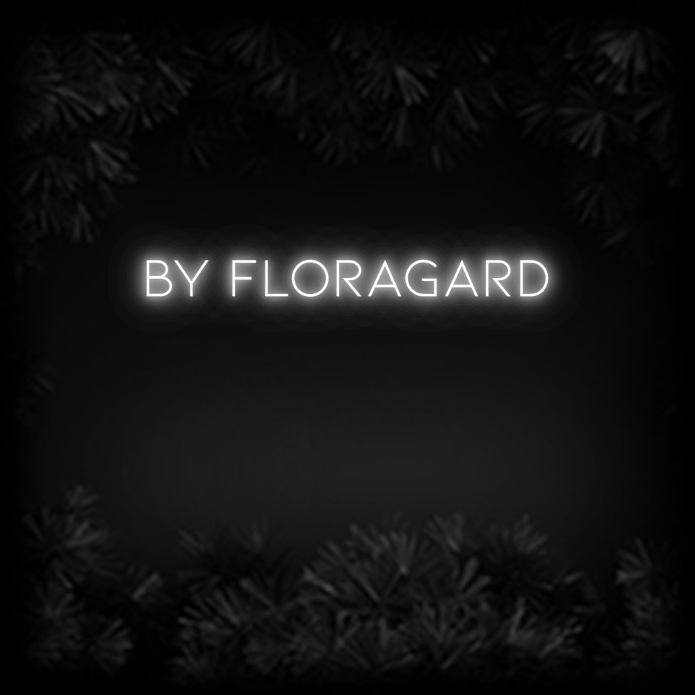 Konfiguriertes Neonschild: by FLORAGARD - Official Neon - led neon schild schriftzug personalisiert