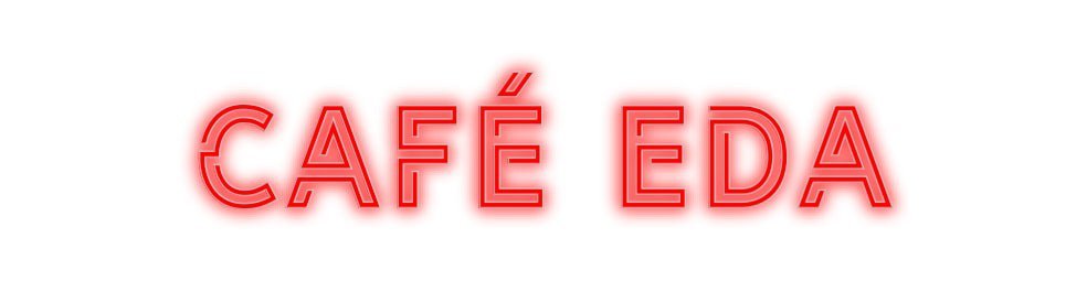 Konfiguriertes Neonschild: Café Eda - Official Neon - led neon schild schriftzug personalisiert