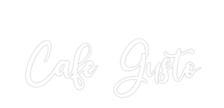 Konfiguriertes Neonschild: Cafe Gusto - Official Neon - led neon schild schriftzug personalisiert