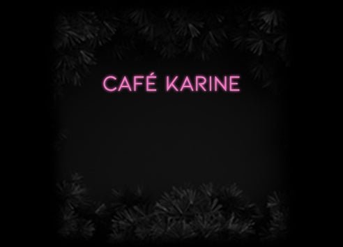Konfiguriertes Neonschild: Café Karine - Official Neon - led neon schild schriftzug personalisiert